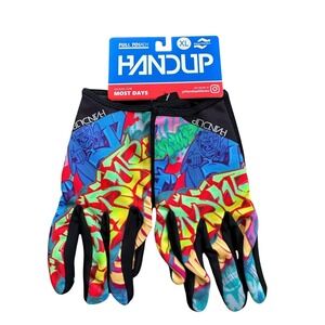 Handup Cycling Gloves Unisex XL Multicolor New Graffiti Most Days MTB BMX Fresh